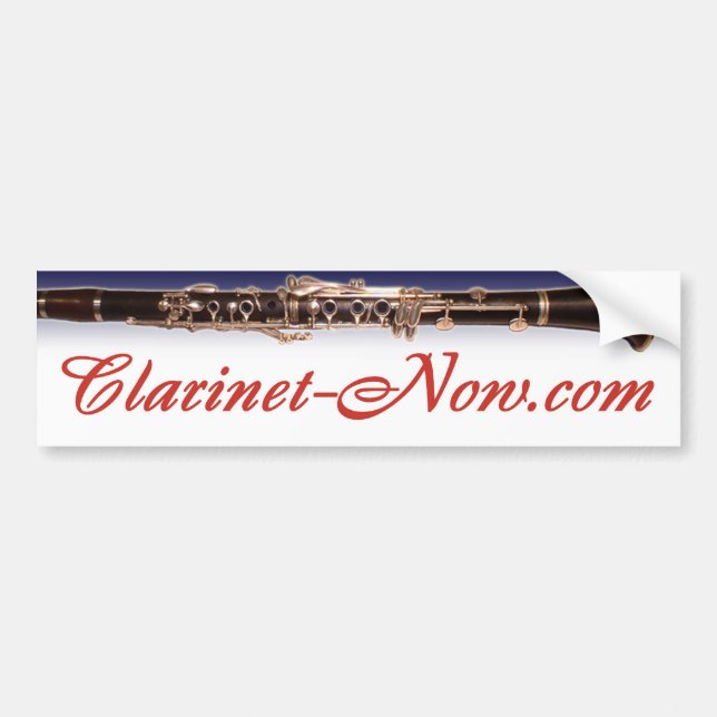 Clarinet-Now.com Bumper Sticker (Front)