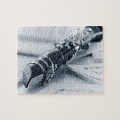 Clarinet on Music Sheets Jigsaw Puzzle