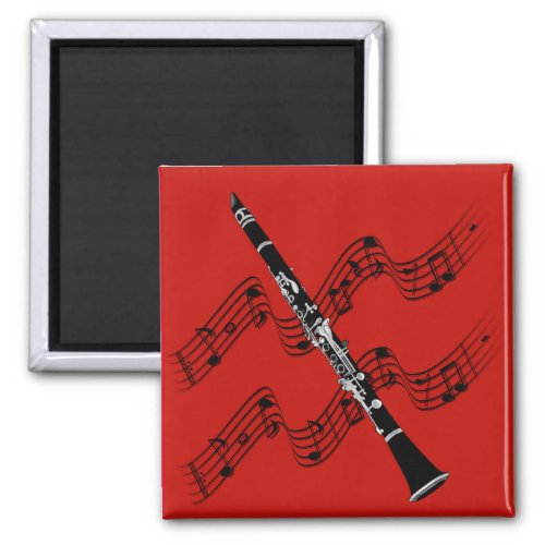 Clarinet on Red Magnet