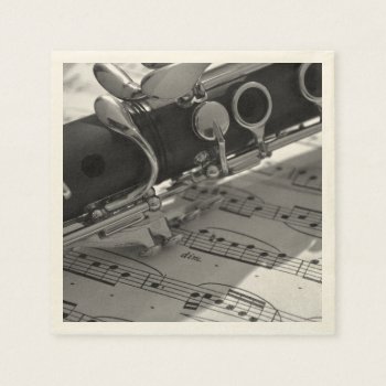 Clarinet Paper Napkins by theunusual at Zazzle