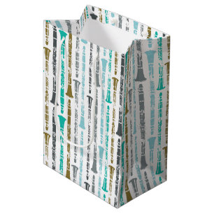 Clarinet Pattern Medium Gift Bag