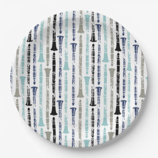 Clarinet Pattern Paper Plates