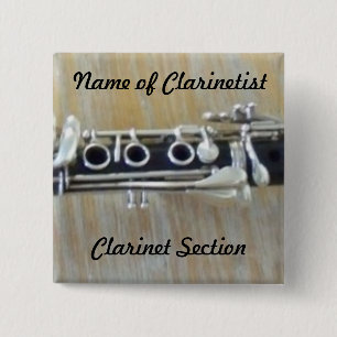 Clarinet Pinback Button