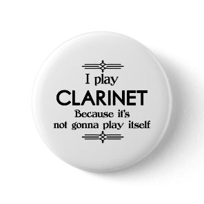 Clarinet - Play Itself Funny Deco Music Button