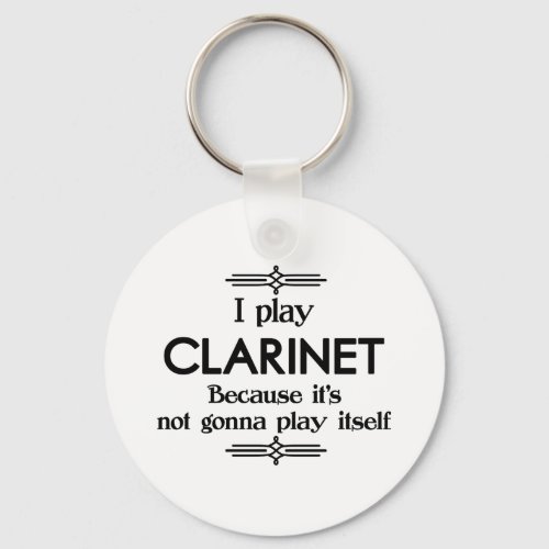 Clarinet _ Play Itself Funny Deco Music Keychain
