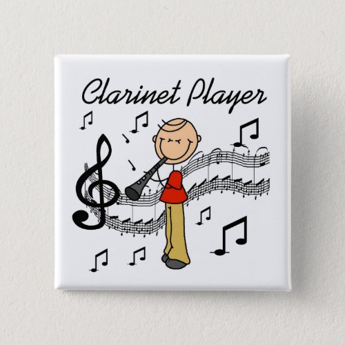 Clarinet Player Button