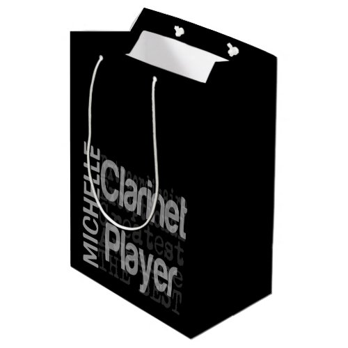 Clarinet Player Extraordinaire CUSTOM Medium Gift Bag