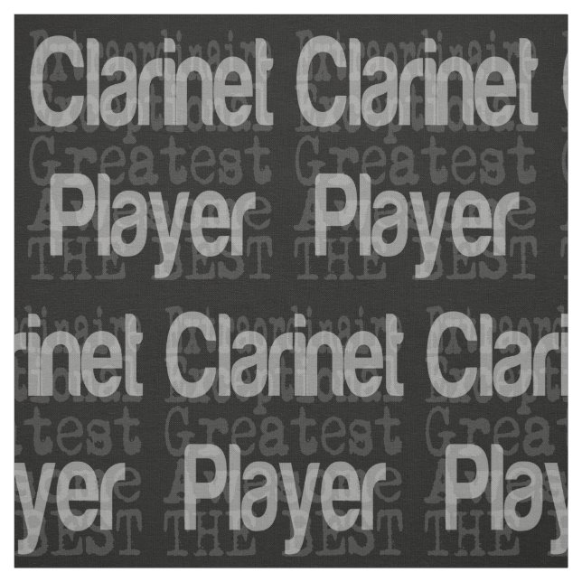 Clarinet Player Extraordinaire Fabric (Swatch)