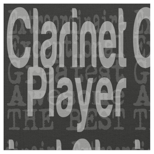 Clarinet Player Extraordinaire Fabric