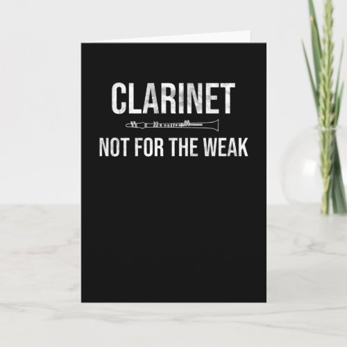 Clarinet Player Gift  Clarinet Lover Instrument Card