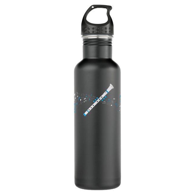 Clarinet Player Musician Instrumentalist Musical I Stainless Steel Water Bottle (Front)