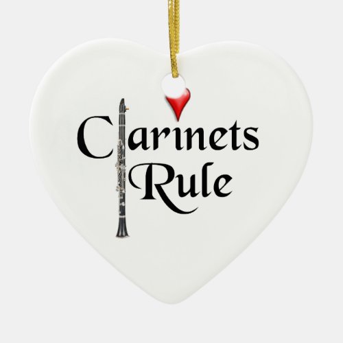 Clarinet player musician Ornament ANY COLOR