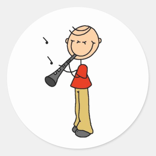 Clarinet Player Stickers Sticker