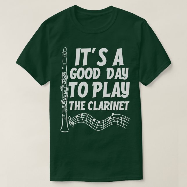 Clarinet Player T-Shirt (Design Front)