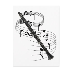 Clarinet Postcard