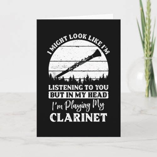 Clarinet Quote funny Card