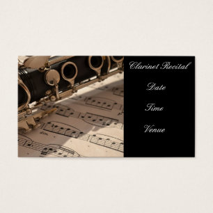 Clarinet Recital mini Invitation