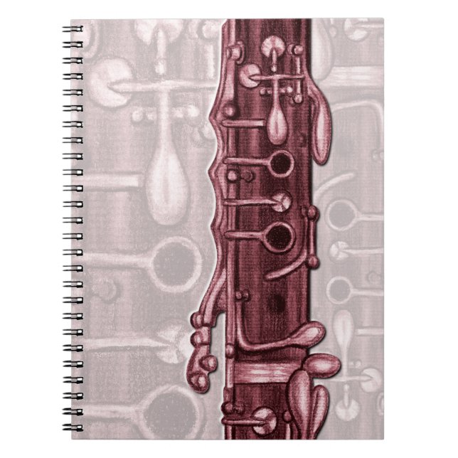 Clarinet Red Music Notebook (Front)