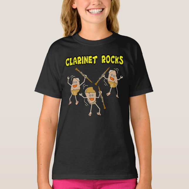 Clarinet Rocks T-Shirt (Front)