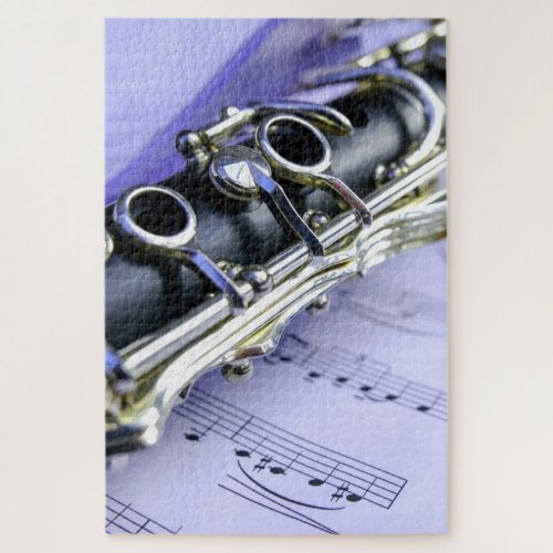 Clarinet Sheet Music Band Orchestra Jigsaw Puzzle