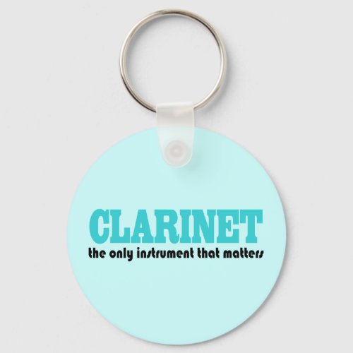 Clarinet Slogan Music Gift Keychain