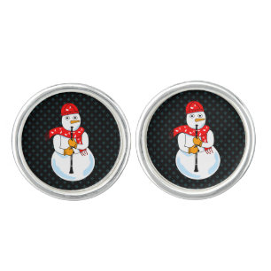 Clarinet Snowman Cufflinks