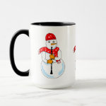 Clarinet Snowman Mug