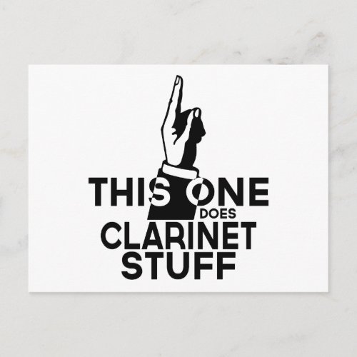 Clarinet Stuff _ Funny Clarinet Music Postcard
