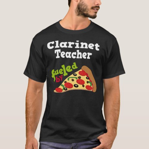 Clarinet Teacher Funny Pizza T Shirt