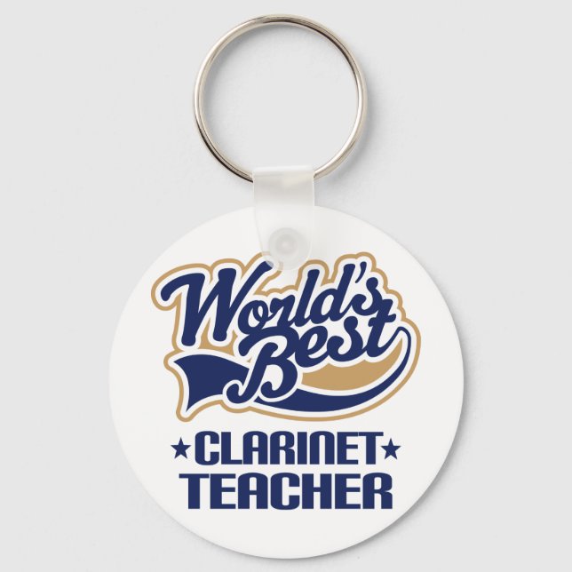 Clarinet Teacher Gift Keychain (Front)