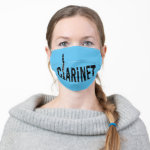 Clarinet Text Cloth Face Mask