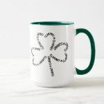 Clarinet Text Shamrock Mug