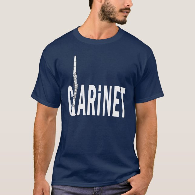Clarinet Text T-Shirt (Front)