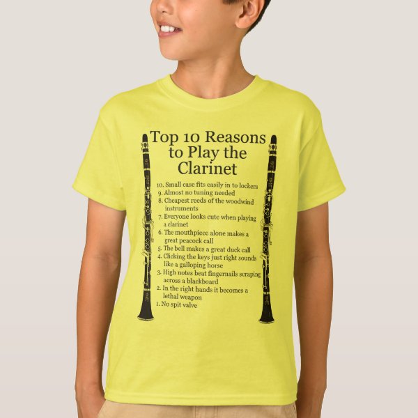 clarinet tee shirts