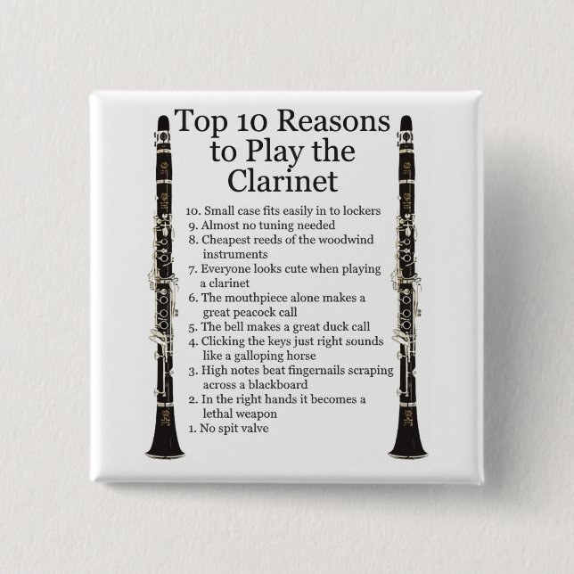 Clarinet Top 10 Button (Front)