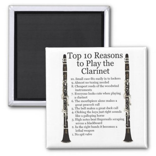 Clarinet Top 10 Magnet