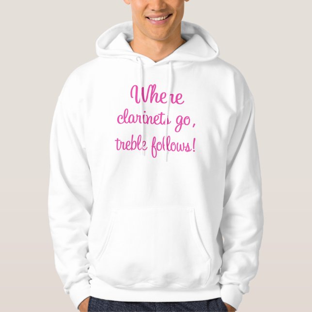 Clarinet Treble Hoodie (Front)