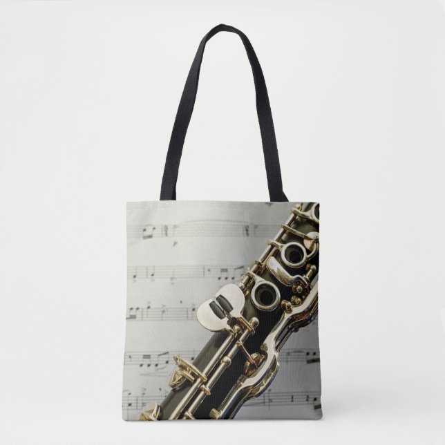 Clarinet up close tote bag (Front)