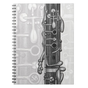Clarinet Upper Joint Monogram Notebook