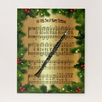 Clarinet ~ “We Wish You A Merry Christmas” ~ Jigsaw Puzzle