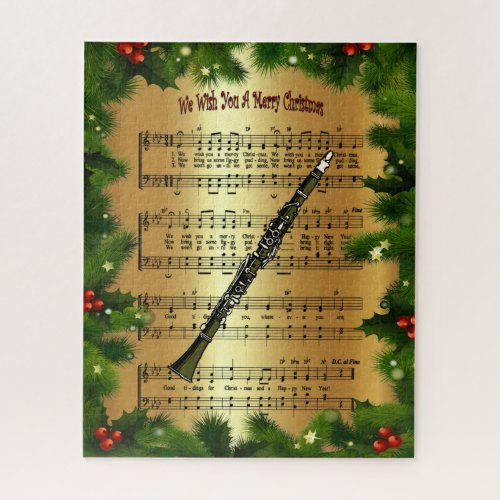 Clarinet  We Wish You A Merry Christmas   Jigsaw Puzzle