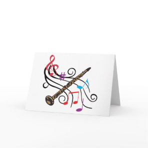 Clarinet With Music Card