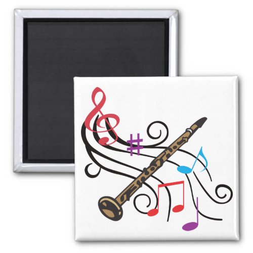 Clarinet With Music Magnet