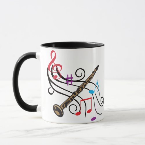 Clarinet With Music Mug