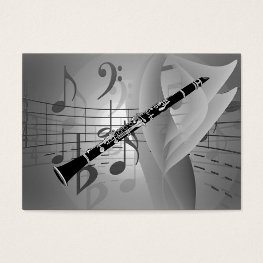 Clarinet with Musical Accents (Front)