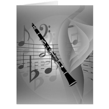 Clarinet With Musical Accents by theunusual at Zazzle