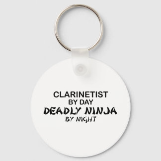 Clarinetist Deadly Ninja by Night Keychain