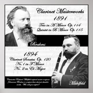 Clarinetist Richard Mühlfeld inspired Brahms
