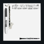 Clarinets Dry Erase Board<br><div class="desc">Clarinets Dry Erase Board. Great gift for the musician and/or music lover.</div>