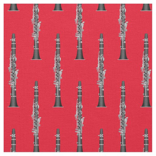 Clarinets Music Musician Room Decor Red Fabric